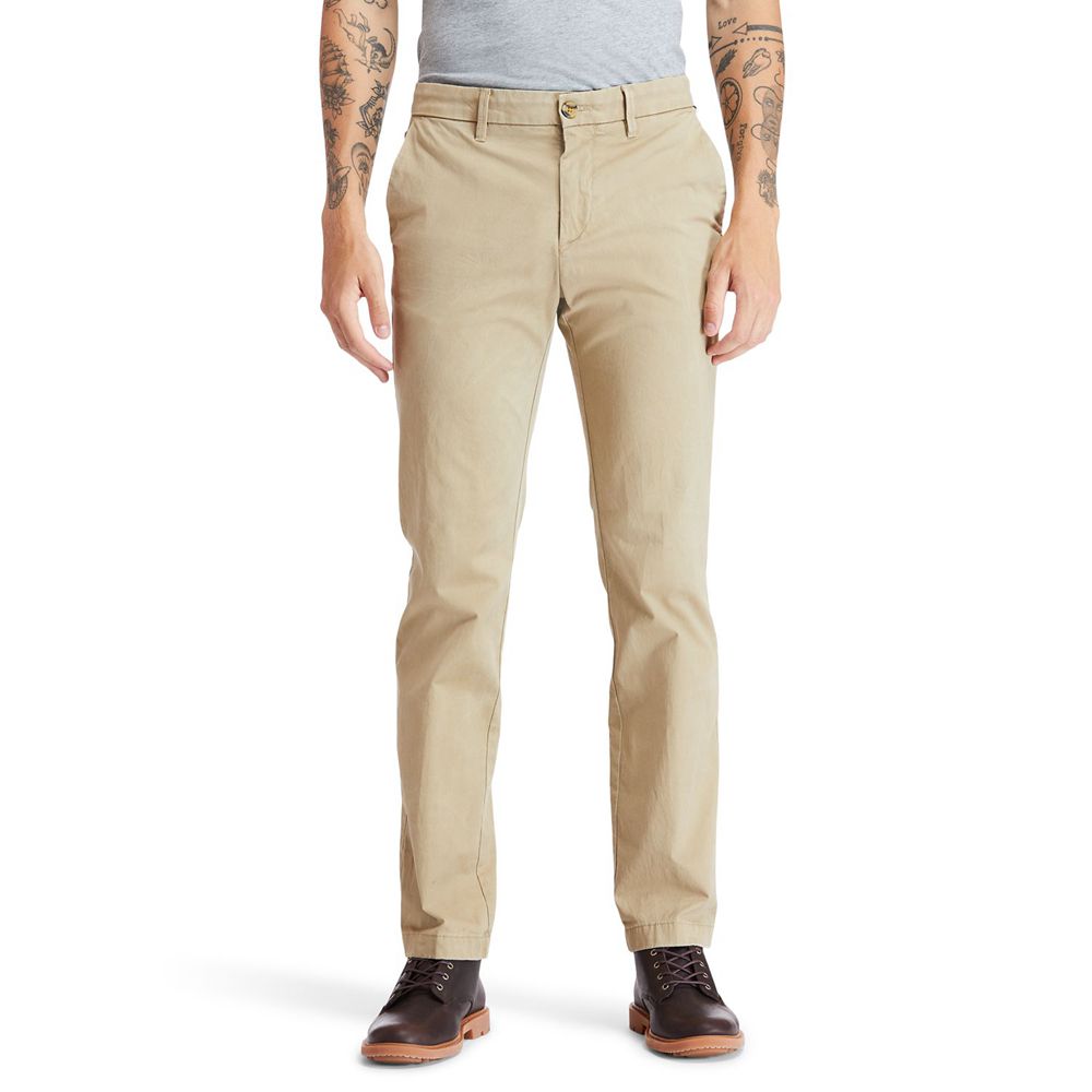 Calça Masculino - Timberland Squam Lake Stretch Chino - HRXNP2597 - Caqui
